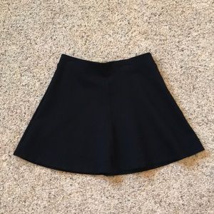 Loft black circle skirt